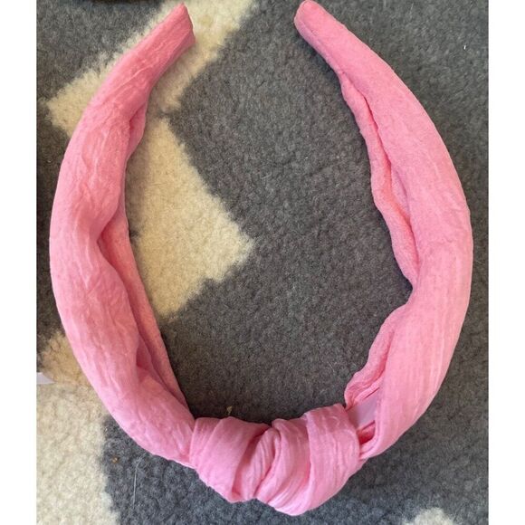 J. Crew Factory Headbands, Pink Knotted NWOT, Rafia Knotted NWT, Tortoise EUC - Picture 3 of 12
